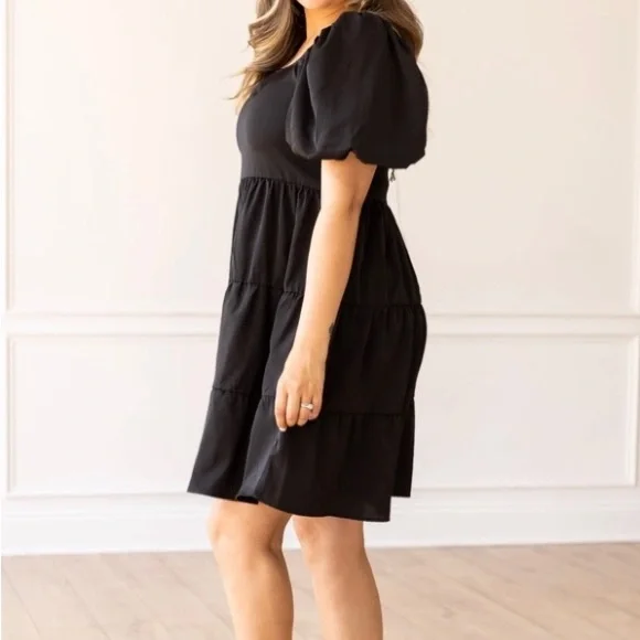 🎉🖤 NEW Emma Black Dress Versatile - Picture 2 of 3